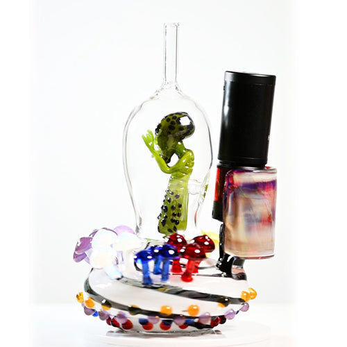 laser saber spaceship glass art piece