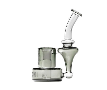 Hitoki Saber Recycler Attachment made of high-quality glass, featuring an advanced water filtration system for smoother, cleaner sessions. Displayed against a white background.