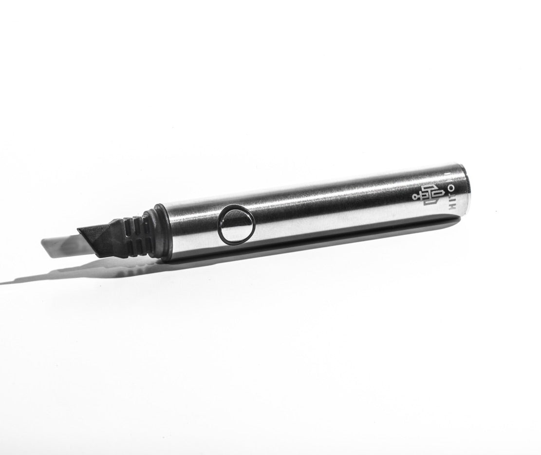 Full-length side view of Hitoki Dab Pen showing modern design and portability.