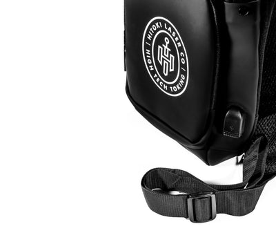 Hitoki Essentials Bag adjustable strap for comfortable, portable carrying of Trident and Saber devices.