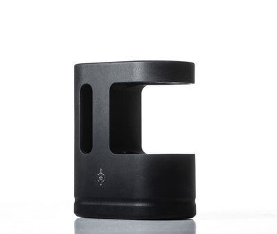 Side view of the Hitoki Saber Portable Attachment Base, showcasing its compact and sturdy design. Ideal for maintaining your device by easily switching between bases for uninterrupted sessions.