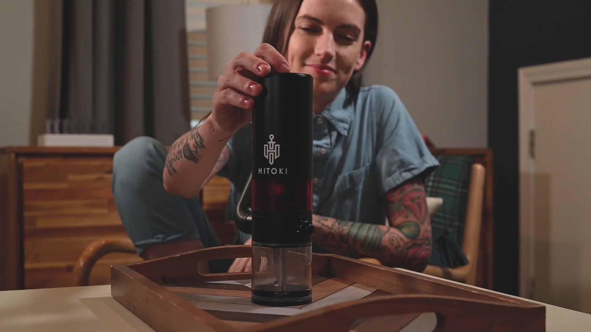 Load video: Hitoki Trident Laser Bong - Experience the Future of Smoking with Laser Technology