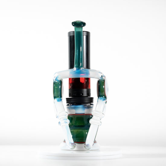 Knuckles Glass Saber Laser Glass Art: Emerald Green